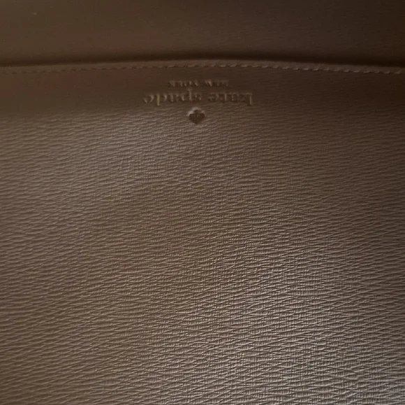 Kate Spade Vibrant Orange and Cream Tote - Picture 10 of 11